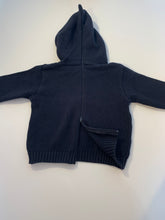Navy Whale Zip back Sweater