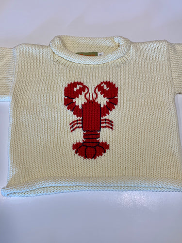 Ivory lobster sweater