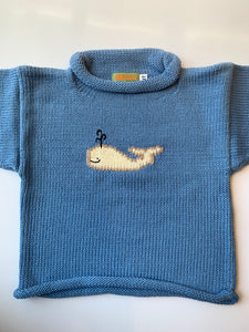 Chambray Whale sweater