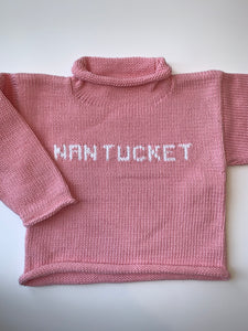 Pink Nantucket sweater
