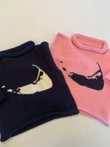 Nantucket Island sweater in pink