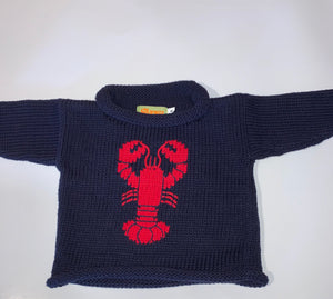 Navy lobster sweater
