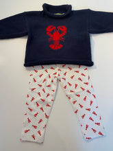 White Lobster Printed Pants